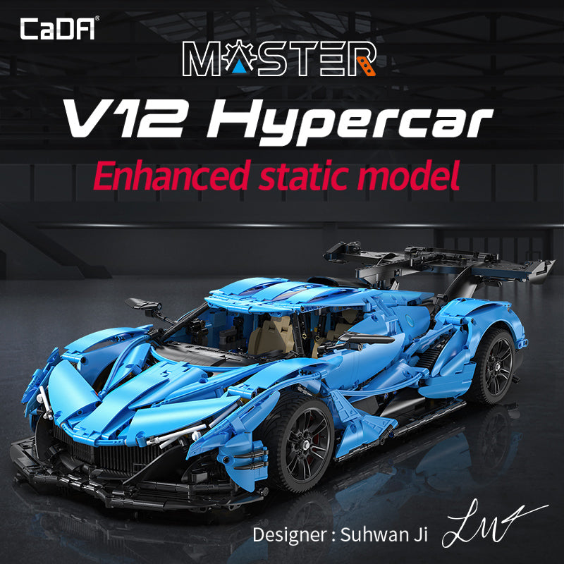 Brick CaDA Master 1: 8 V12 Hypercar Static Version C64003W CaDA Doublee_CaDA