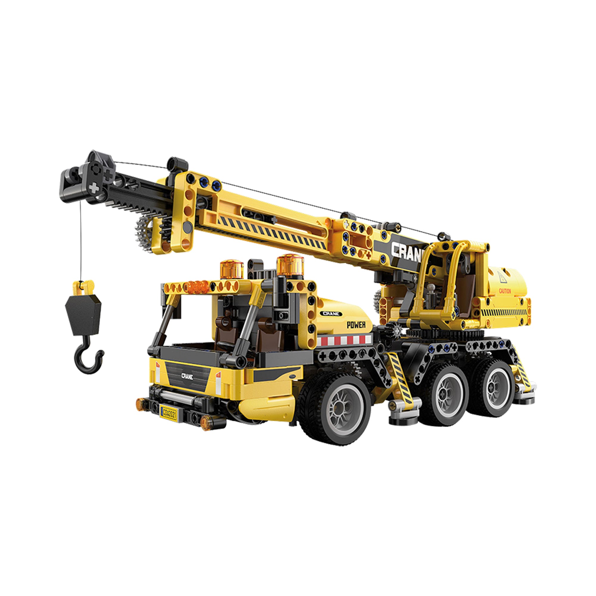 Cada Crane Truck 658 Pieces Construction Game Yellow