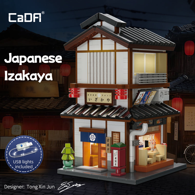 Brick CaDA Buildings Japanese Izakaya C66019W CaDA Doublee_CaDA