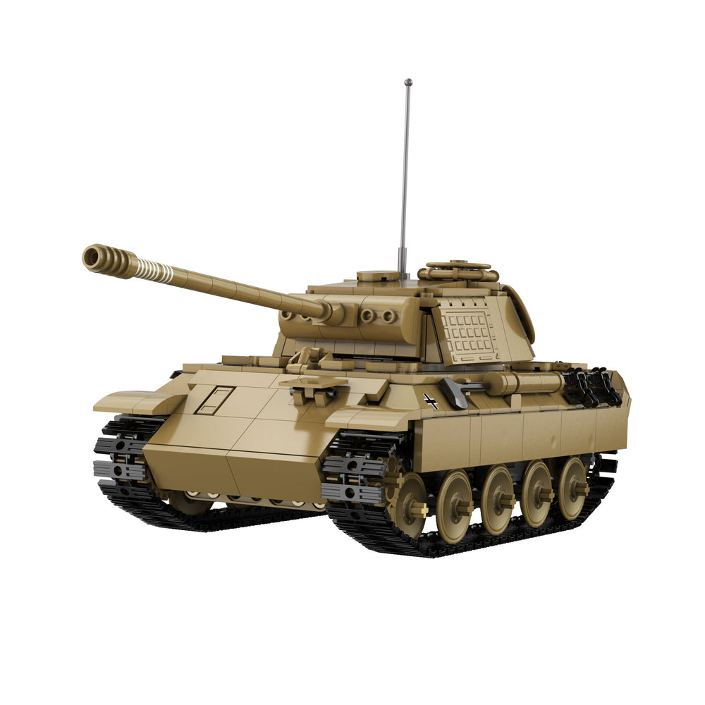 Brick CaDA Panther Tank C61073W Doublee_CaDA Doublee_CaDA