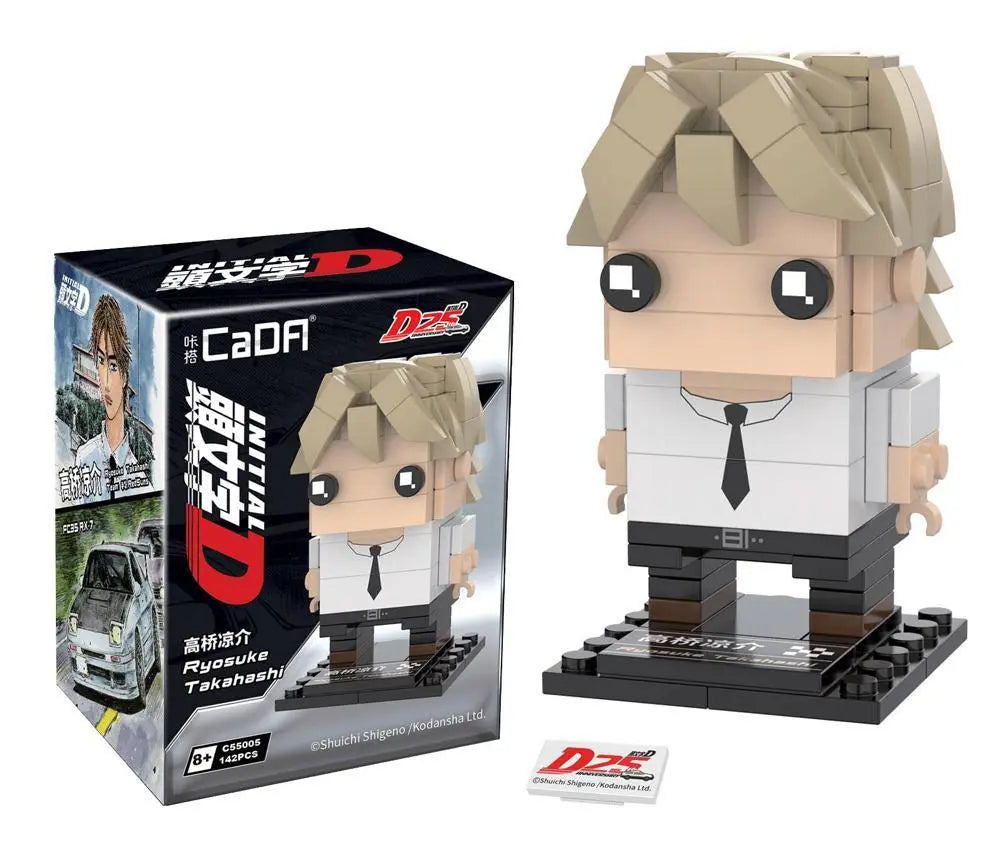 Brick Initial-D Charactors Brickheads | CaDA C55001-C55005w CaDA Doublee_CaDA