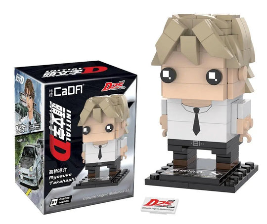 Brick Initial-D Charactors Brickheads | CaDA C55001-C55005w CaDA Doublee_CaDA