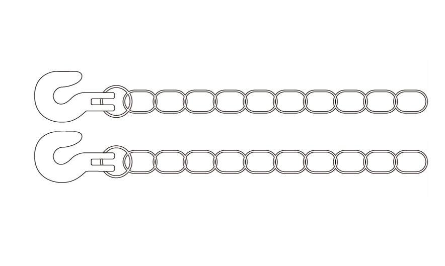 RC Model Metal Trailer Chain 1M | SY101-022 DoubleE Hobby Doublee_CaDA
