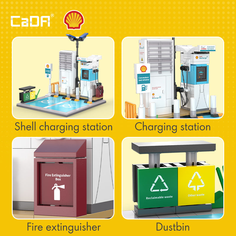 Brick CaDA Shell Charging Station C66029W Doublee_CaDA Doublee_CaDA