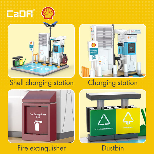 Brick CaDA Shell Charging Station C66029W Doublee_CaDA Doublee_CaDA