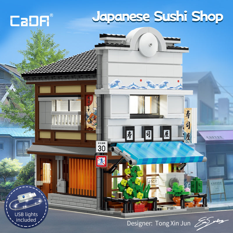 Brick CaDA Japanese Sushi Shop C66018W Doublee_CaDA Doublee_CaDA