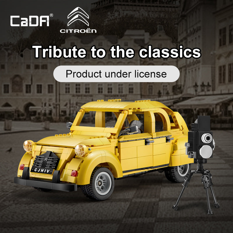 Brick CaDA bricks 1:12 Citroen 2CV | C61026W CaDA Doublee_CaDA