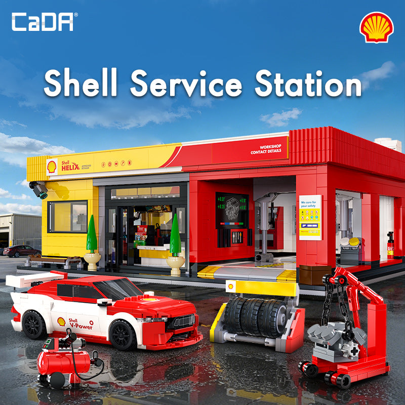 CaDA Bricks Shell Service Station C66025W