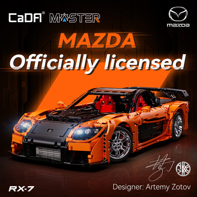 Brick CaDA Master 1:8 Mazda RX-7 C61502W Doublee_CaDA Doublee_CaDA