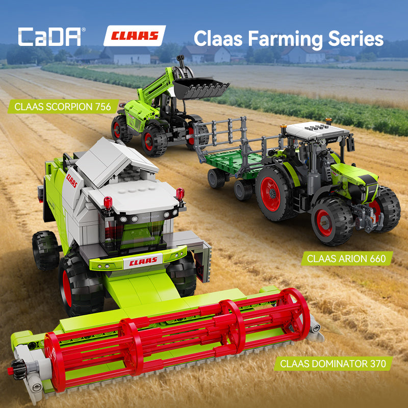 Brick CaDA Bricks Claas Farming Series C65014W C65015W C65016W CaDA Doublee_CaDA