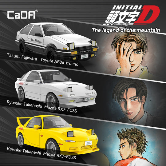 Brick CaDA Initial D 1:35 Series C55016W-C55018W CaDA Doublee_CaDA