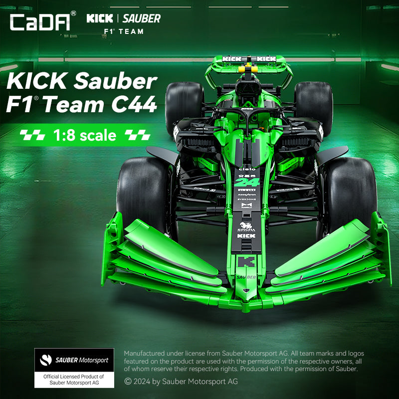 Brick KlCK 1:8 Sauber F1  Team C44  2553PCS C64010W Doublee_CaDA Doublee_CaDA