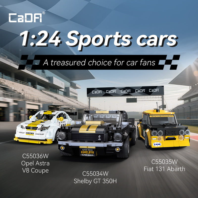Brick Cada 1:24 Sports Cars C55034W C55035W C55036W CaDA Doublee_CaDA