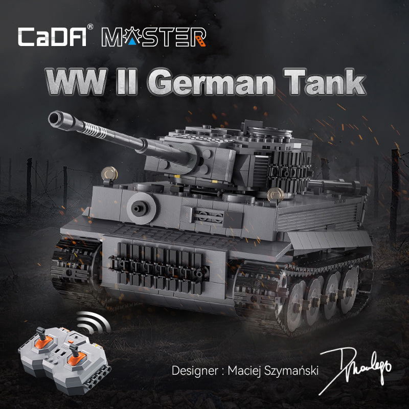 Brick CaDA Tiger Tank C61071W CaDA Doublee_CaDA