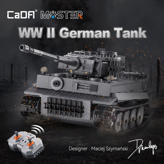 Brick CaDA Tiger Tank C61071W CaDA Doublee_CaDA