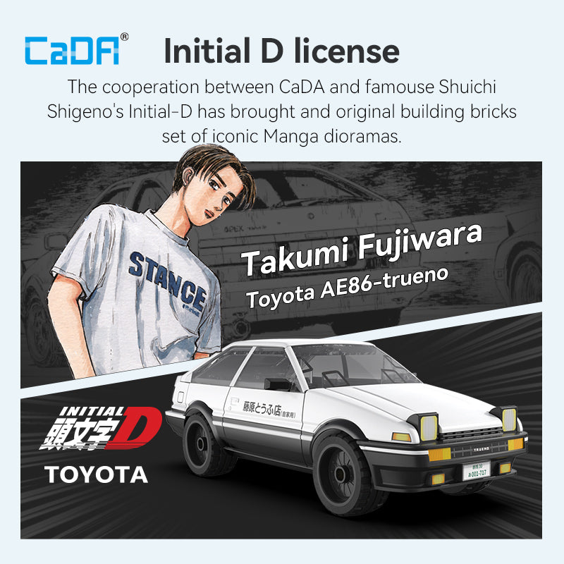 Brick CaDA Initial D 1:35 Series C55016W-C55018W CaDA Doublee_CaDA