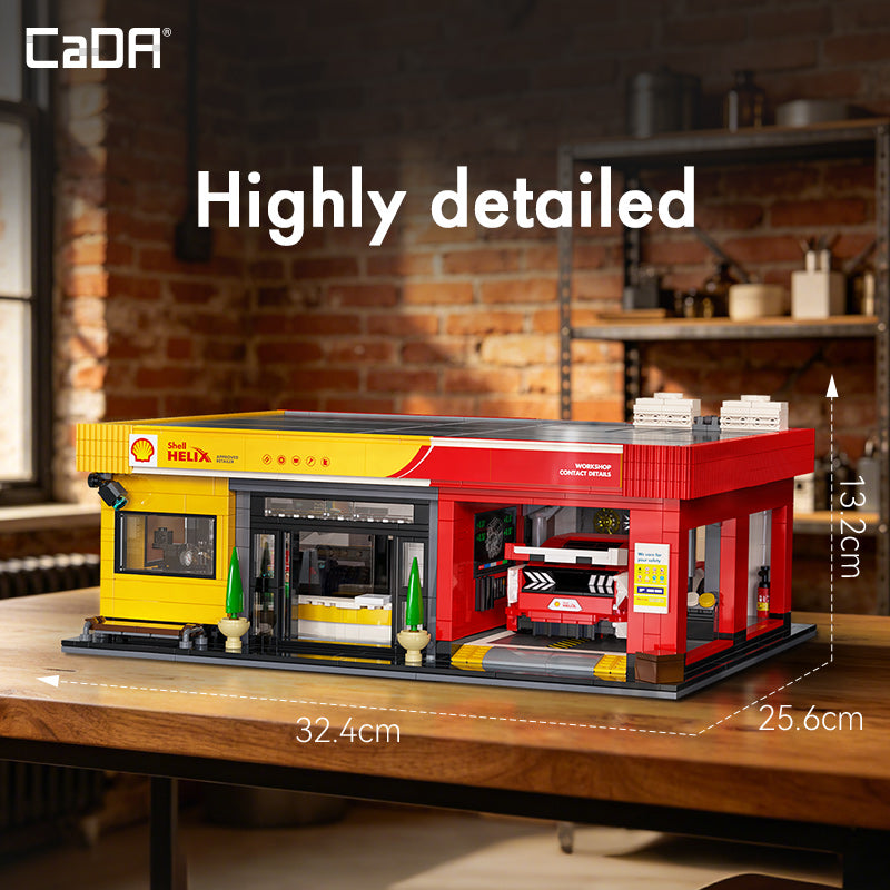 CaDA Bricks Shell Service Station C66025W
