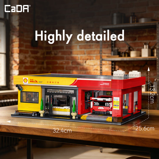 CaDA Bricks Shell Service Station C66025W