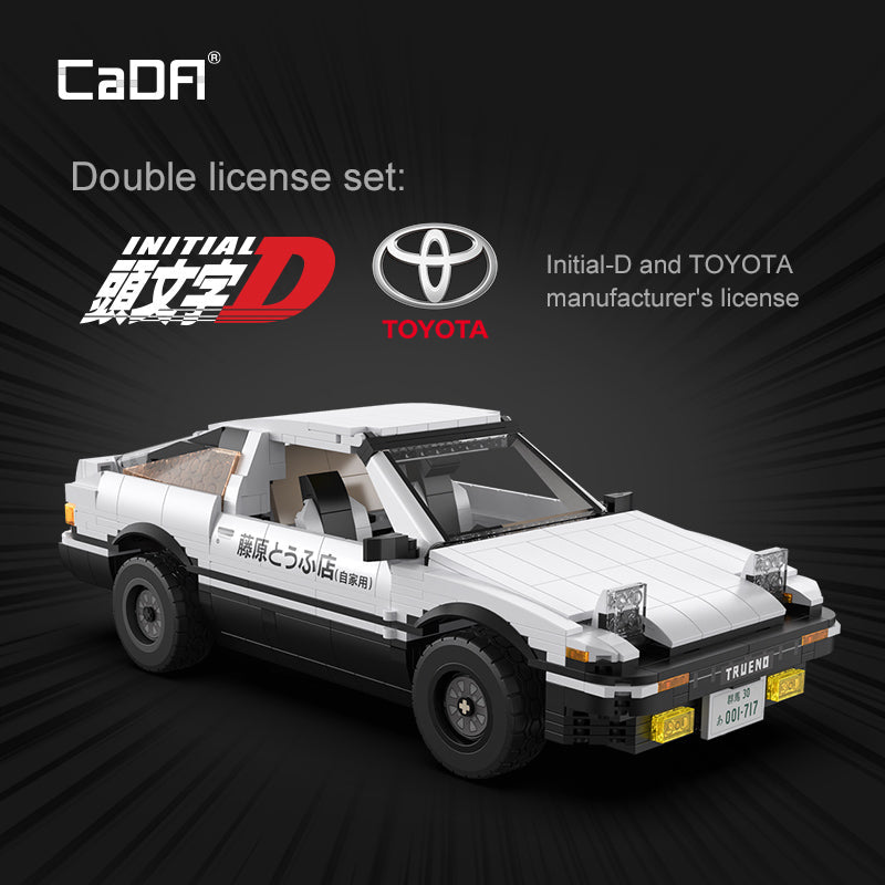 Brick CaDA Initial D 1:12 Toyota Trueno AE86 C61024W CaDA Doublee_CaDA