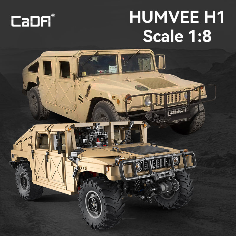 Brick HUMVEE Vehicle C61036W CaDA Doublee_CaDA