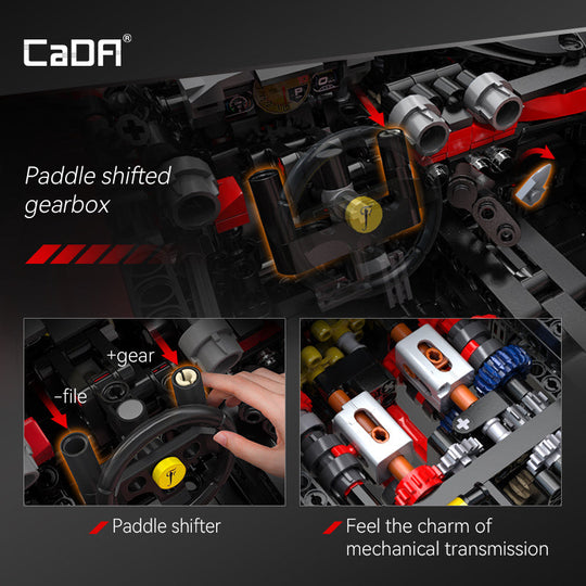 Brick CaDA Master 1:8 Viva Hypercar C61505W Doublee_CaDA Doublee_CaDA