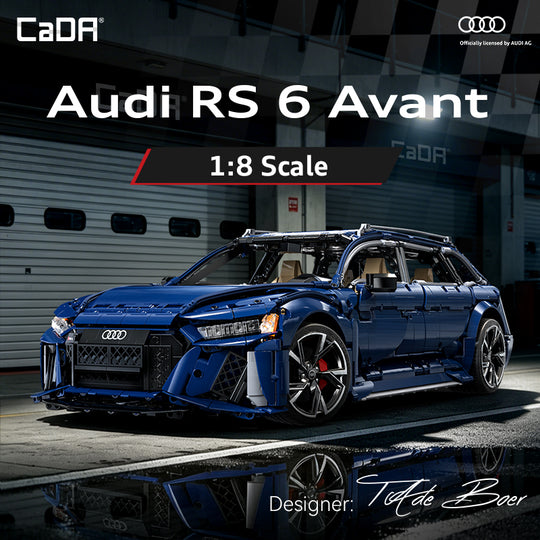 CaDA Master Audi RS6 Avant 1:8 Scale Building Blocks C61515W
