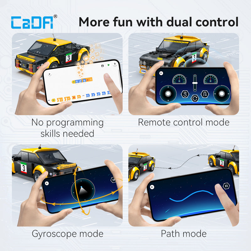 Načini rada aplikacije: daljinski, žiroskop, putanja