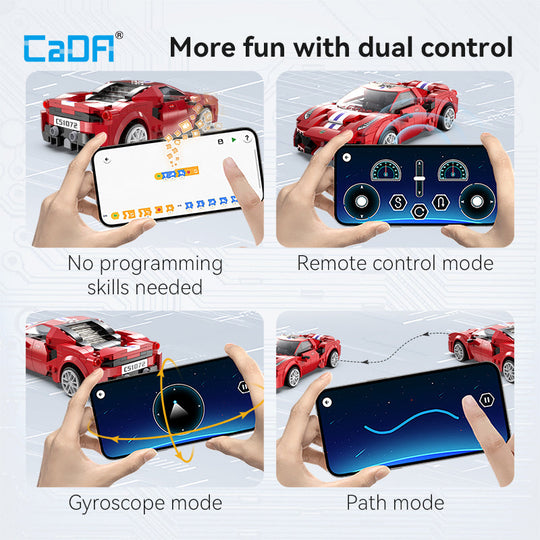 Brick CaDA Red Race Car C51072W Doublee_CaDA Doublee_CaDA