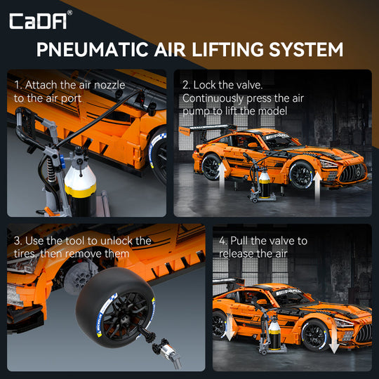 Brick CaDA Master 1:8 Mercedes-AMG GT3 C64008W CaDA Doublee_CaDA