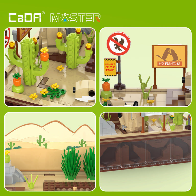 Brick CaDA Master Steam Series Prairie Dogs Kinetic C71008W CaDA Doublee_CaDA