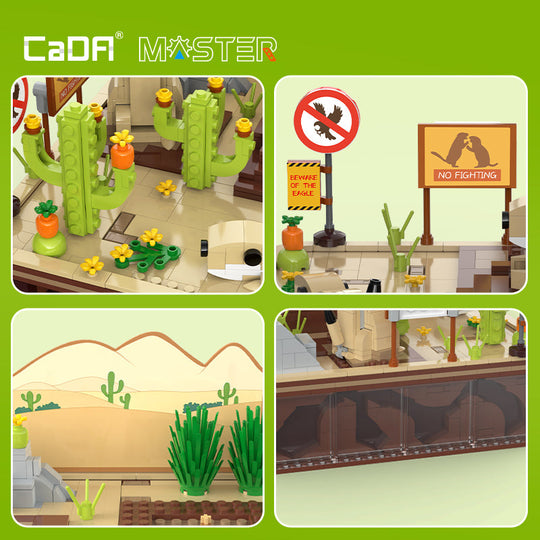 Brick CaDA Master Steam Series Prairie Dogs Kinetic C71008W CaDA Doublee_CaDA