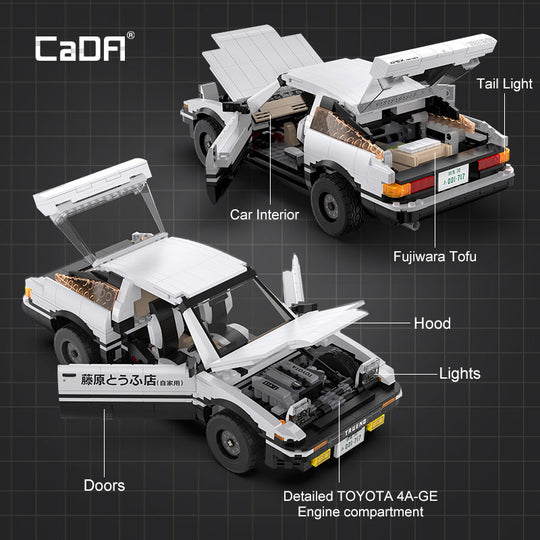 Brick CaDA Initial D 1:12 Toyota Trueno AE86 C61024W CaDA Doublee_CaDA