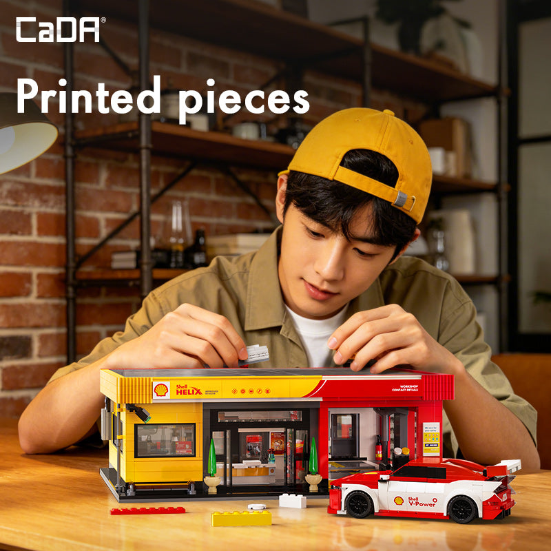 CaDA Bricks Shell Service Station C66025W