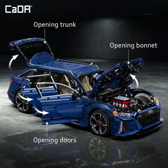 CaDA Master Audi RS6 Avant 1:8 Scale Building Blocks C61515W