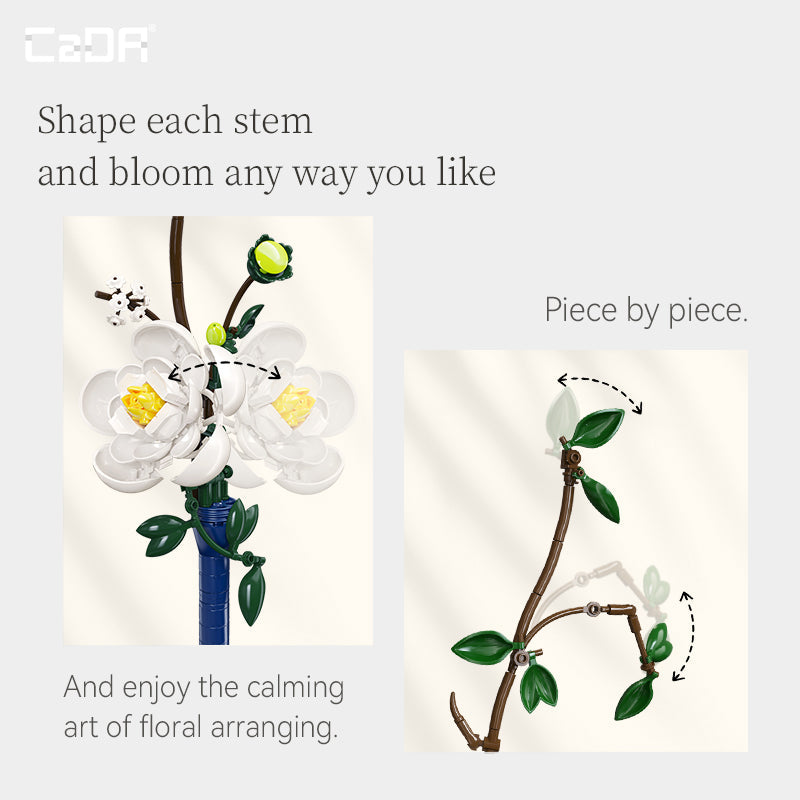 Brick CaDA ARTIZAN EASTERN FLORAL ART C59036W CaDA Doublee_CaDA