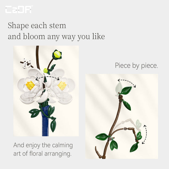 Brick CaDA ARTIZAN EASTERN FLORAL ART C59036W CaDA Doublee_CaDA