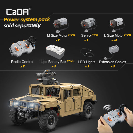 Brick HUMVEE Vehicle C61036W CaDA Doublee_CaDA