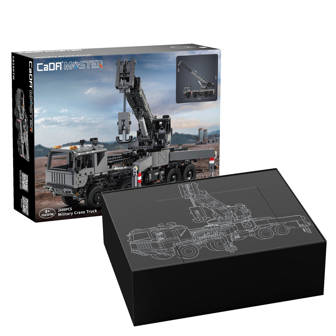 CaDA Military Crane Truck C61507W Doublee_CaDA Doublee_CaDA