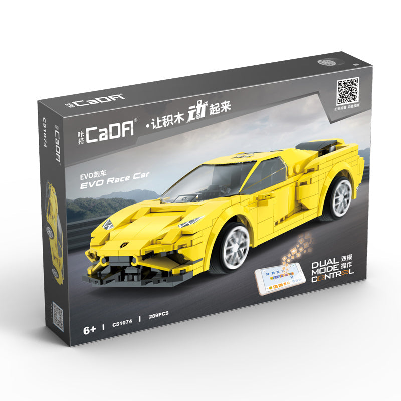 Brick CaDA EVO Race Car C51074W Doublee_CaDA Doublee_CaDA