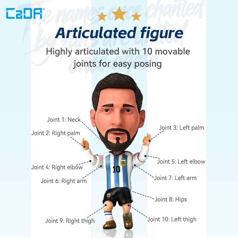Brick CaDA Argentina National Team Figure Messi C56054W Doublee_CaDA Doublee_CaDA