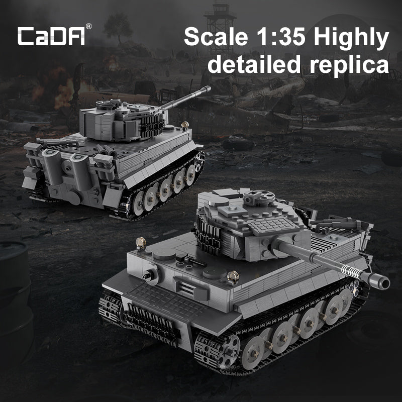 Brick CaDA Tiger Tank C61071W CaDA Doublee_CaDA