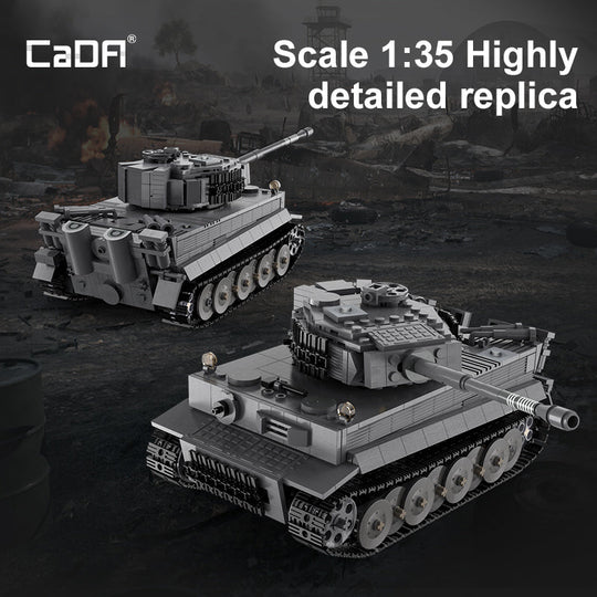 Brick CaDA Tiger Tank C61071W CaDA Doublee_CaDA
