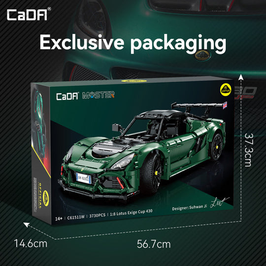 Brick CaDA 1:8 Lotus Cars Exige Cup 430 1:8 Technic C61511W CaDA Doublee_CaDA