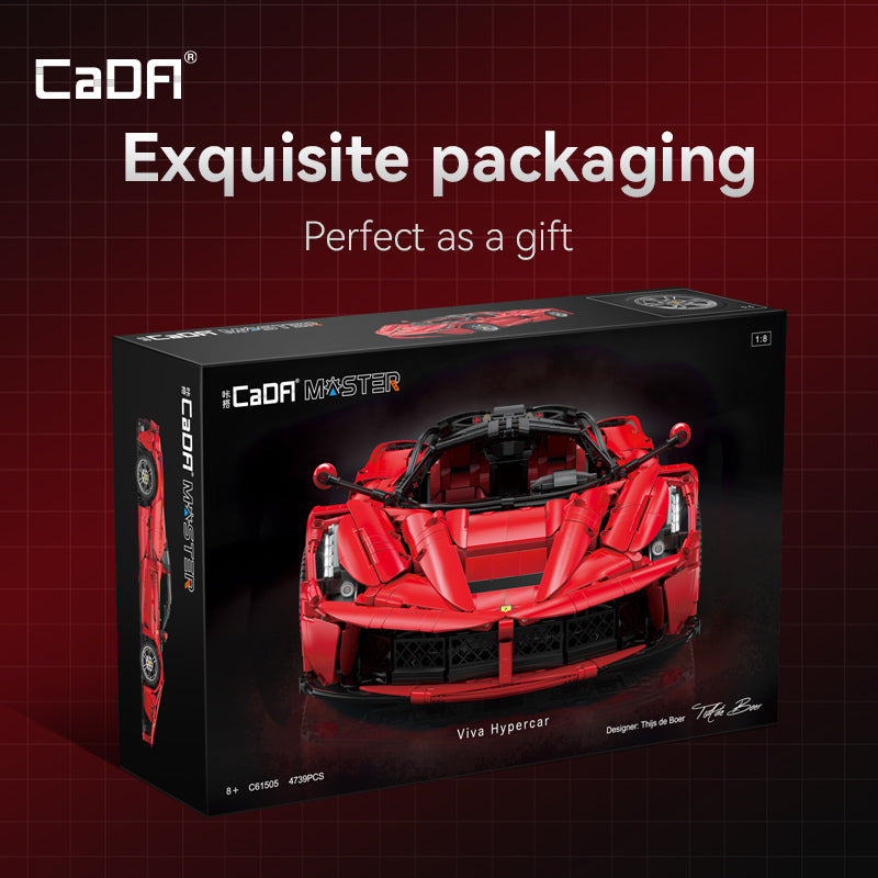 Brick CaDA Master 1:8 Viva Hypercar C61505W Doublee_CaDA Doublee_CaDA