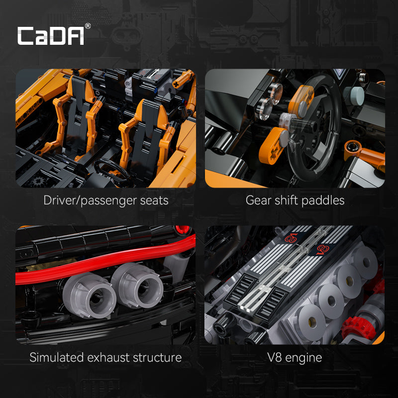 Brick CaDA Bricks 1: 10 Assassin XR 3617PCS C61513W CaDA Doublee_CaDA