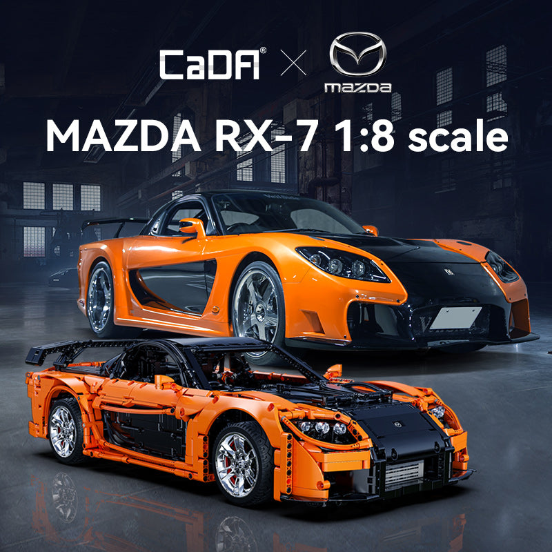 Brick CaDA Master 1:8 Mazda RX-7 C61502W Doublee_CaDA Doublee_CaDA