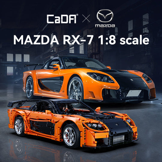 Brick CaDA Master 1:8 Mazda RX-7 C61502W Doublee_CaDA Doublee_CaDA