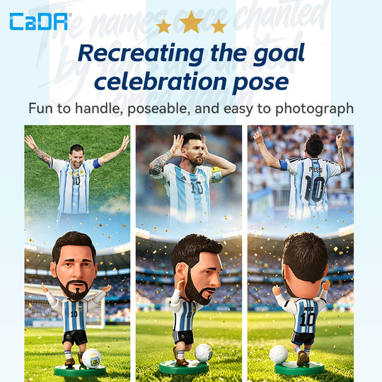 Brick CaDA Argentina National Team Figure Messi C56054W Doublee_CaDA Doublee_CaDA