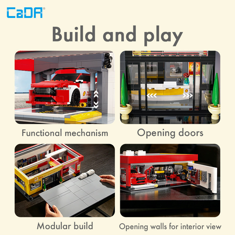 CaDA Bricks Shell Service Station C66025W