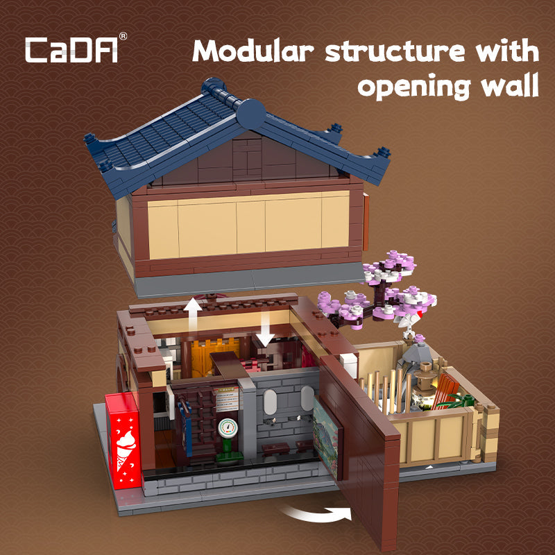 Brick CaDA Buildings Japanese Sento C66012W CaDA Doublee_CaDA